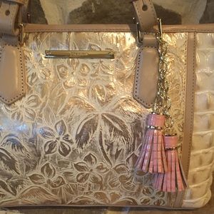 Brahmin Rare!!! Asher Creme Este Satchel Crossbody